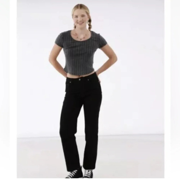 NWT No Boundaries Super High Rise Straight Leg Jeans Jrs Size 17 (948) - Picture 1 of 11